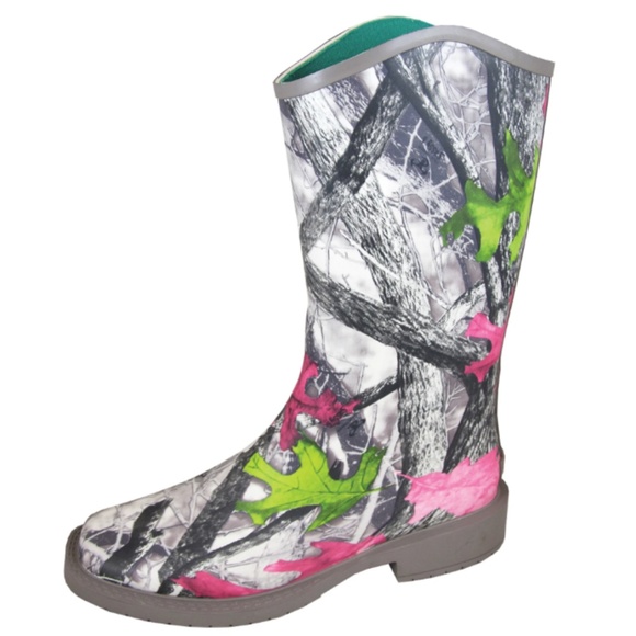 Smoky Mountain Shoes - Smoky Mountain Ladies Camo Rainboot Wellie Mucker